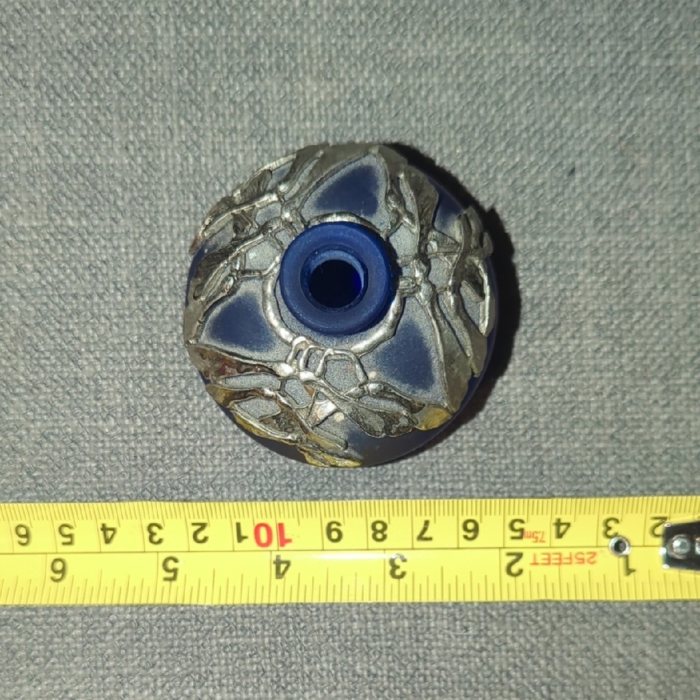 Blue Vases with Silver Detailing - Picture 9 of 9